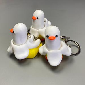 2026 Mini Jouet Anti-stress Canard qui Crique en Plastique PLA, Modèle Animal - Product Image 2