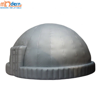 Dôme de planétarium gonflable professionnel portable argenté avec ventilateur intégré, dimensions supérieures à 12 pieds, modèle TPO-001 par Modern