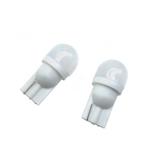 ADT lumière douce haute luminosité 6.3V couvercle givré avec 2LED 5630SMD blanc chaud <span class=keywords><strong>194</strong></span> T10 555 Wedge LED flipper ampoule lumières - Product Image 1