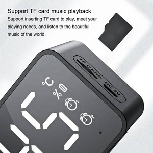 HiFi petit miroir réveil <span class=keywords><strong>Radio</strong></span> FM G50 surveillance de la température fête en plein air actif sans fil Mini voiture Portable BT haut-parleurs - Product Image 6