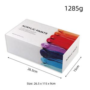 Set di <span class=keywords><strong>colori</strong></span> acrilici di 36 tubi da 0.74 once/22ml include 6 <span class=keywords><strong>colori</strong></span> metallici, pigmenti ricchi, per artisti e Hobby - Product Image 6