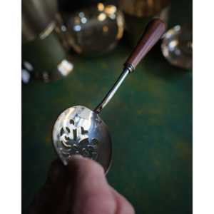 Cuchara de Hielo Pequeña Christofle Sommelier, Diseño Moderno Ecológico, Titanio y Madera, Cuchara para Café, Té y Cena, Acabado Espejo, 0g - Product Image 1