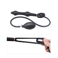 Plug anal gonflable en silicone liquide perlé pour hommes et femmes, dilatateur anal portable, jouet sexuel pour adultes