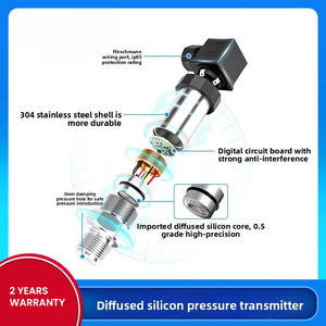 เครื่องส่งสัญญาณความดันความแม่นยำสูง เซ็นเซอร์อุตสาหกรรม จอแสดงผลดิจิตอล ป้องกันการระเบิด ทนต่ออุณหภูมิสูง ทนต่อแก๊สและน้ำ - Product Image 2
