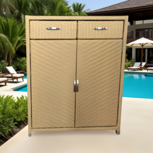 Meubles de piscine d'hôtel en plastique de <span class=keywords><strong>résine</strong></span> résistante aux UV Yoshen extractible grand bac de rangement de serviettes <span class=keywords><strong>armoire</strong></span> de rangement étanche extérieure - Product Image 2
