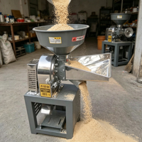 Moulin à grains électrique en acier inoxydable 3000W, haute productivité, monophasé, commercial, pour épices, piments, maïs, farine de blé