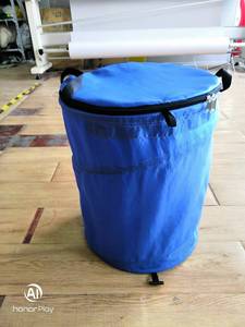 Thùng Đựng Nhiều Loại Vải Tròn Có Khóa Kéo Để Đựng Đồ Giặt - Product Image 5