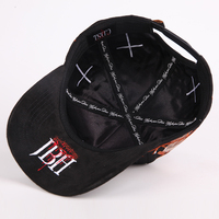 Gorra de Béisbol de Gamuza con Forro de Satén y Logotipo Bordado de 5 Paneles, Personalizada de Fábrica, de Alta Calidad, al por Mayor