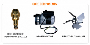 <span class=keywords><strong>Chauffage</strong></span> industriel diesel à température constante et temporisé LN185KTE, souffleur de chaleur industriel alimenté au diesel pour atelier - Product Image 6