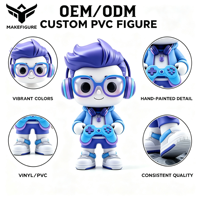 Figurine d'action miniature personnalisée pour garçon, jouet en vinyle, modèle de dessin animé, figurine d'anime OEM/ODM, jouet de créateur pour exposition