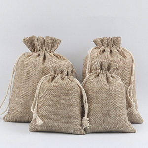 Sacs en lin écologiques pour les petits commerçants, promotion de cadeaux, service d'impression de logo personnalisé disponible - Product Image 2