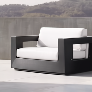 เก้าอี้เลานจ์หมุนได้ทำจากอะลูมิเนียมเฟอร์นิเจอร์สวนกลางแจ้ง - Product Image 1