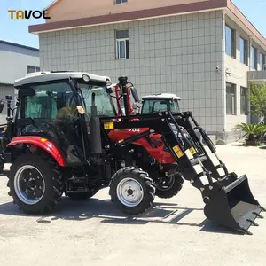 Fournisseur de tracteurs <span class=keywords><strong>50</strong></span> HP 60 HP 70 HP 4x4 504 604 704 4wd Mini tracteur compact avec chargeur et pelleteuse - Product Image 4