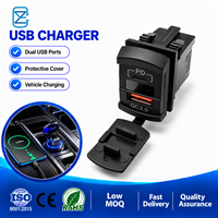 Chargeur USB COZY 12-24V 30W avec QC 3.0 PD Type-C et ports de charge rapide pour train, tram, bus, voiture (garantie 1 an)