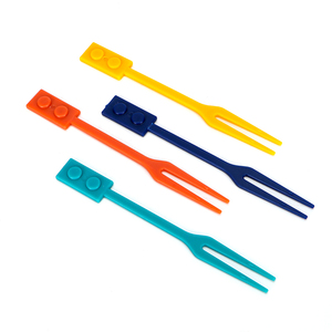 Cuchara blanca personalizada para restaurante, tenedor <span class=keywords><strong>de</strong></span> plástico transparente, naranja - Product Image 3