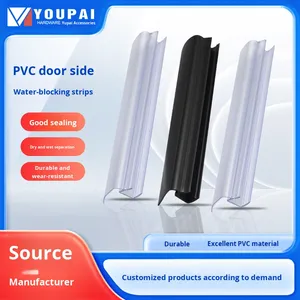 Bande adhésive anti-collision en PVC pour joint de porte de salle de bain en verre en forme de H épaissi, sans cadre, pour bord de fenêtre, étanche à l'eau, avec <span class=keywords><strong>vis</strong></span> - Product Image 5