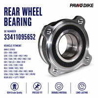 Roulement de moyeu de roue d'essieu arrière OE 33411095652 pour BMW Série 5 2007-2010 E60 1995-2004 E39 – Entretien de véhicule à roue arrière