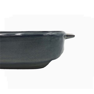 Four en céramique rectangulaire à glaçure active bleue avec poignée, plat de cuisson, ustensiles de cuisson, ustensiles de cuisine - Product Image 5