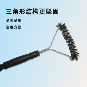 <b>Bbq</b> Wire Brush 12 Inch Steel Bristle PP Handle Durable Cleaning Brush For Grill Rack And Plate - Product Image 2