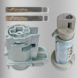 Buick Regal LaCrosse Cruze Door <b>Lock</b> Cylinder BK056Q4 Zinc Alloy 2 <b>Keys</b> Light Grey Cylindrical <b>Lock</b> - Product Image 4