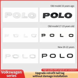 Emblema Adesivo per Bagagliaio Posteriore <span class=keywords><strong>Volkswagen</strong></span> in Plastica ABS Argento e <span class=keywords><strong>Nero</strong></span> per <span class=keywords><strong>Logo</strong></span> VW POLO GOLF TOUAREG 2016-2024 Decorativo - Product Image 2