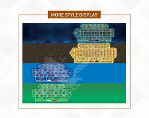 Juego de mesa de ruleta de Casino de lujo YH, mesa de póquer de 2 cilindros cero, mesa de rueda de ruleta profesional con luz Led - Product Image 6
