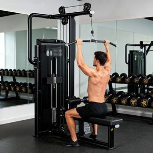 Máquina de Polea Doble Función (Lat Pulldown y Remo Sentado) con Selector de Cables para Entrenamiento de Fuerza de Espalda, Comercial Merich-F2084 - Product Image 1