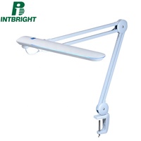 Lampe de bureau à led pour ongles de salon de beauté lampe de bureau de table pliante avec lentille grossissante et gradation en 5 étapes