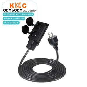 Multiprise murale électrique avec rallonge et câble d'alimentation, prise EU - Product Image 3