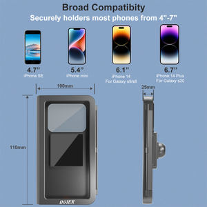 Support Téléphone Étanche pour <span class=keywords><strong>Douche</strong></span> Salle de Bain Cuisine, Rotatif à 360°, Support Mobile Résistant à l'Eau - Product Image 6