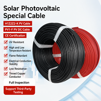 PV1-F H1Z2Z2-K 4mm2 6mm2 TUV 1500V UV-Beständiges XLPO Solarkabel Verzinntes Kupfer für Außen-Solaranwendungen