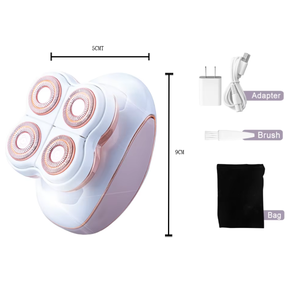 Épilateur Kemei PG-1915 rose pour femmes, 4 lames rotatives en acier inoxydable, épilateur corporel pour femmes, rasoir pour poils féminins, fournisseur de qualité - Product Image 2