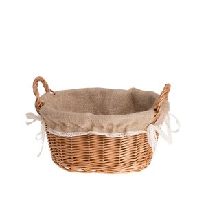 Panier de rangement en saule tissé avec doublure Solution d'organisation élégante de décoration d'intérieur largement utilisée - Product Image 4