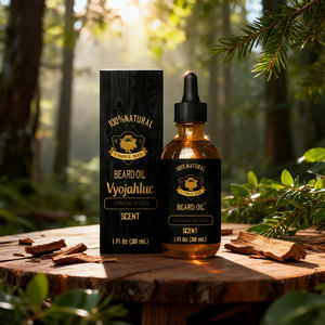 Fabrika 100% doğal özelleştirmek sandal organik erkekler sakal yağı özel etiket şişeleri sakal uzatma yağ sakal yağı - Product Image 3