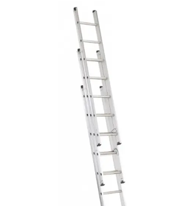 <span class=keywords><strong>Échelle</strong></span> d'échafaudage en aluminium robuste PULETE PLT-308 à <span class=keywords><strong>3</strong></span> sections, hauteur maximale 18 pieds, capacité de charge 150 kg, pour supermarché - Product Image 1