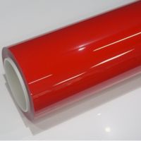Grosir MOTJ 1.52*17m Super Gloss Blue PET Vinyl Wrap  Air Release Auto Color Change Film Stiker Mobil Roll