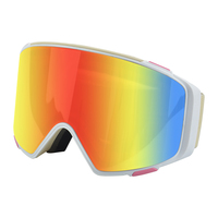 ODM OEM – lunettes de Snowboard Anti-buée pour adultes, personnalisées, double lentille, lunettes de Ski magnétiques coupe-vent