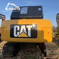 Excavatrice sur chenilles Caterpillar 323D d'occasion, bon état, faible nombre d'heures de fonctionnement, moteur et pompe inclus, modèle 2013, 23 tonnes