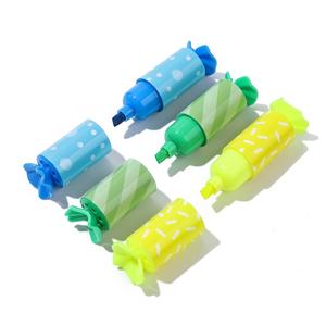 Juego de Marcadores Fluorescentes con Forma de Caramelo, Mini Marcadores Fluorescentes Lindos para Niños con Logotipo Personalizado - Product Image 1