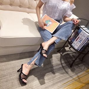 Sandalias de Tacón Alto para Mujer 2025 con Punta Abierta y Diseño Cuadrado, Malla Transpirable y Cómoda para Verano y Otoño - Product Image 4