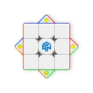 GAN-cubo magnético de velocidad inteligente para niños, de rompecabezas juguete profesional, educativo, 3x3x3, 356