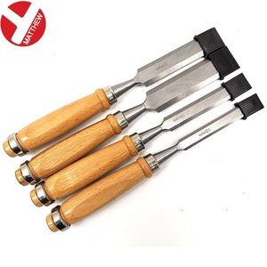 6-38 मिमी लकड़ी हैंडल क्रोम वैनेडियम स्टील फ्लैट लकड़ी की नक्काशी उपकरण पार्इंग चिएल नक्काशी उपकरण - Product Image 5