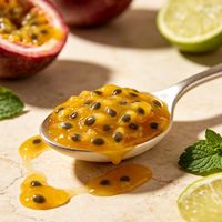 Lotlong Professionele Fabriek Op Maat Gemaakte Gezonde Rauwe Passievruchtenpuree Jam voor Restaurant & Bakkerij Groothandel