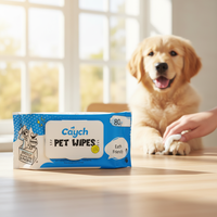 Lingettes nettoyantes hypoallergéniques pour animaux de compagnie, éliminent les taches de larmes, double face, éliminent la saleté et la boue, adoucissent le pelage