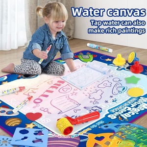 Samtoy 100cm enfants surdimensionné eau toile tige <span class=keywords><strong>magique</strong></span> eau dessin tapis coloriage Doodle tapis avec stylos magiques réutilisables - Product Image 2