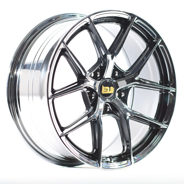 EZW Hot Sale Bright Aluminum Alloy Customizable Forged Rim 18 19 20 21 22 23  Inches 5x120 Flow Formed  Passenger Car Wheels