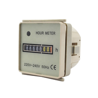 Compteur d'heures mécanique à quartz de haute qualité AC220V pour moteur HM-1 en plastique, plage de 0-99 999,99 heures, avec mémoire de données 1