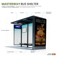 Caja de luz de parada de autobús al aire libre con marco de exhibición de póster de doble cara