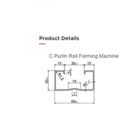 C Purlin Line C Purlin Roll C Channel Roll Forming Machine C Type Steel Purlin Roll Forming Machine