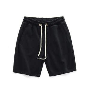 Pantalones Cortos Bermuda de Algodón Tejido Ecológico para Hombre, Color Liso, con Cordón en la Cintura y Bolsillos, Ajuste Casual de Tiro Medio, Servicio OEM - Product Image 2
